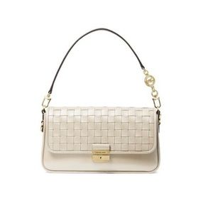 MICHAEL Michael Kors Small Bradshaw Woven Leather Shoulder Bag